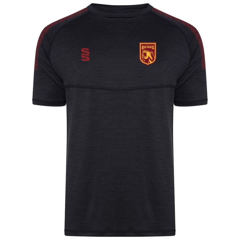 Alnwick Bears Gym T-shirt : Black Melange