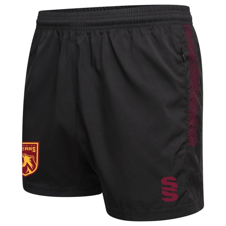 Alnwick Bears Dual Gym Shorts : Black